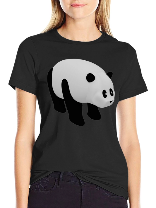 Panda Graphic Tee - Black Casual Comfort
