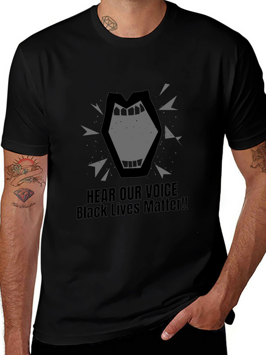 Black Lives Matter Graphic Tee - Hear Our Voice